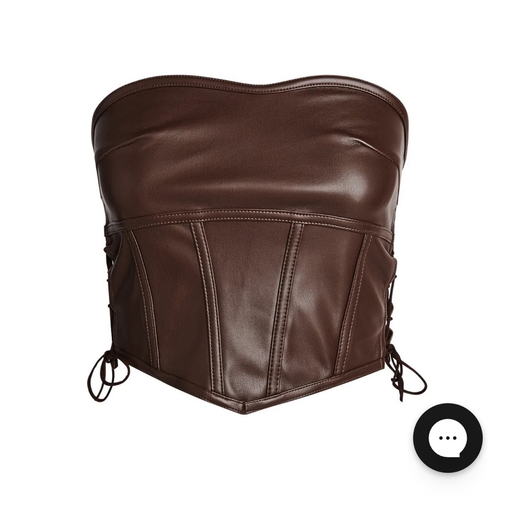 Brown corset top